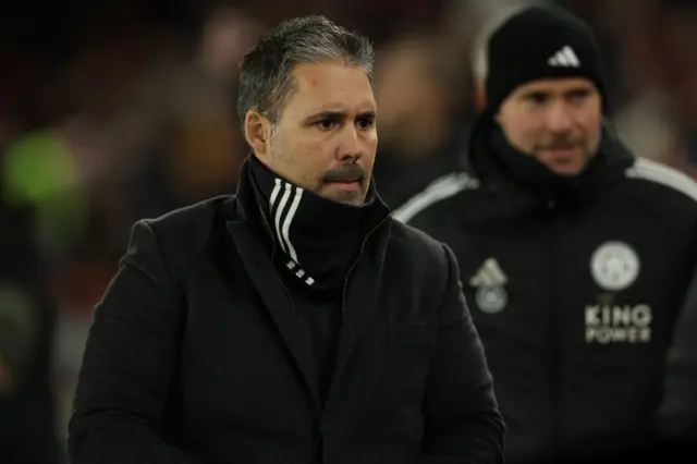 Leicester boss Marti Cifuentes during the 3-1 defeat at Sheffield United