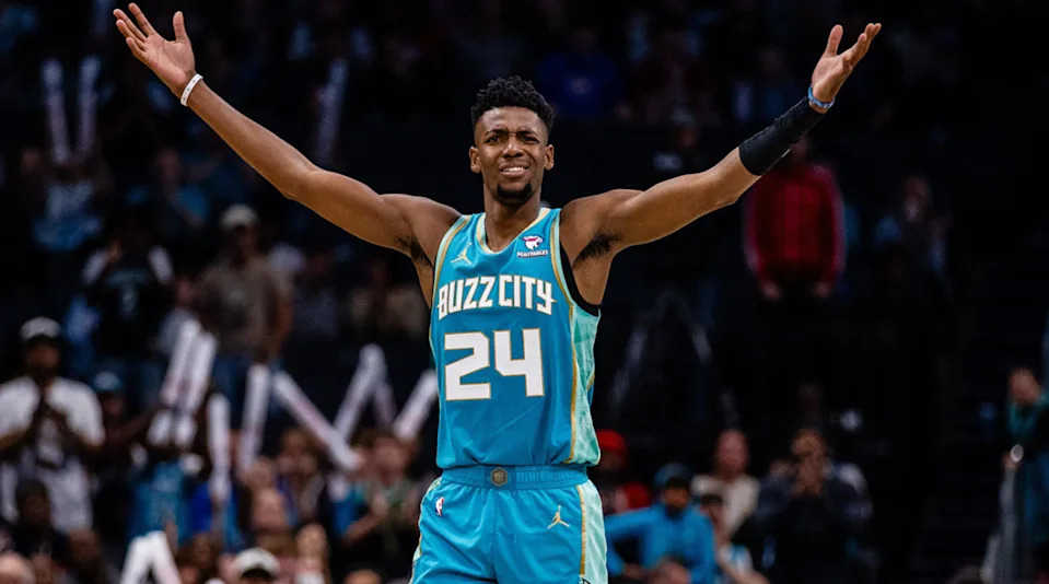 Charlotte Hornets forward Brandon MillerScott Kinser-Imagn Images