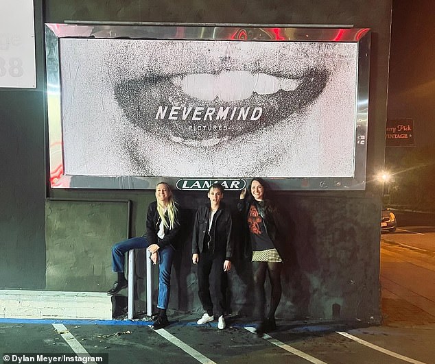 In 2023, Stewart and the 38-year-old nepo-baby of Oscar-nominated screenwriter Nicholas Meyer co-founded their production company Nevermind Pictures with Maggie Mclean (R, pictured in 2024)