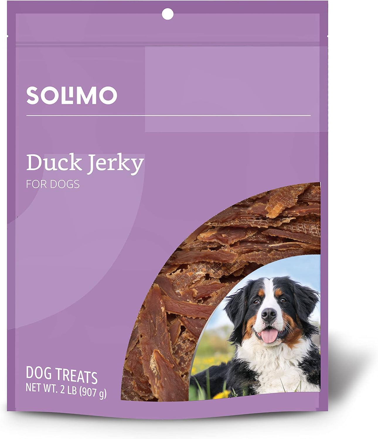 Amazon Brand – Solimo Duck Jerky Dog Treats,2 pounds