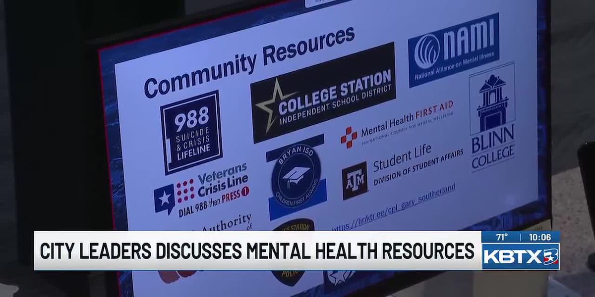 College Station council reviews mental health crisis response resources