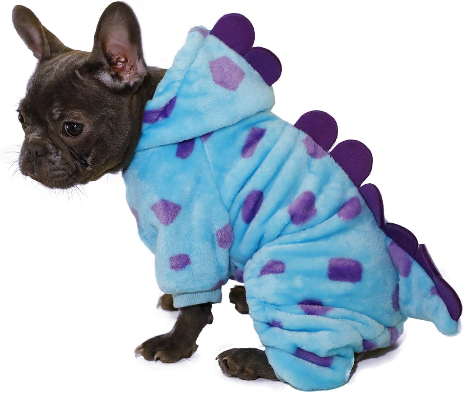 Dog Dinosaur Costume,Hoodies Cold Weather Coat Winter Costume for Small Medium Dogs Cats, Dog Pajamas for Christmas Halloween