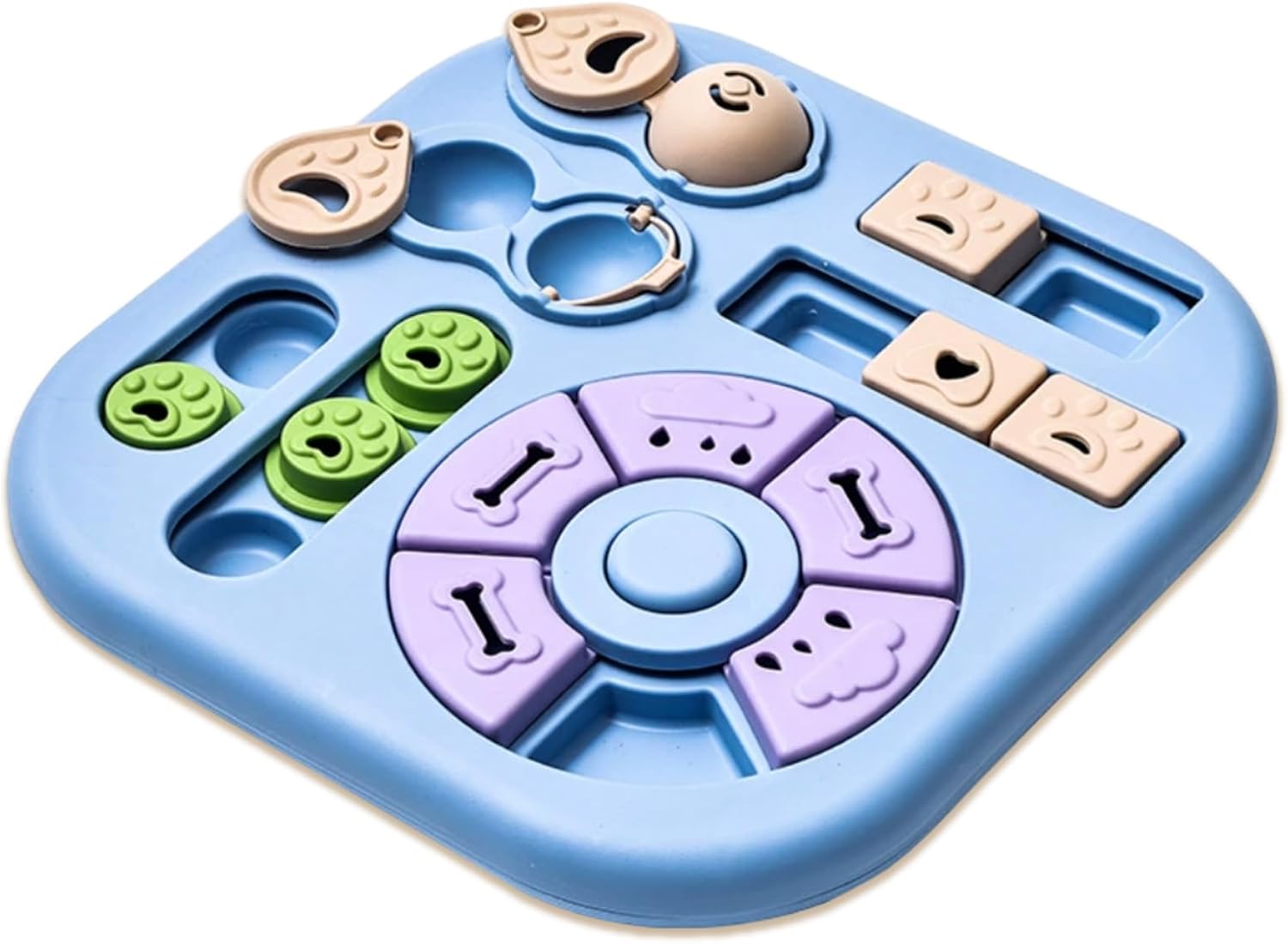 Dog Puzzle Toy for Mental Stimulation for Dogs – Interactive Cognitive Puzzle Toys for Smart & Beginner Dogs, Treat Dispensing Dog Enrichment Slow Feeder