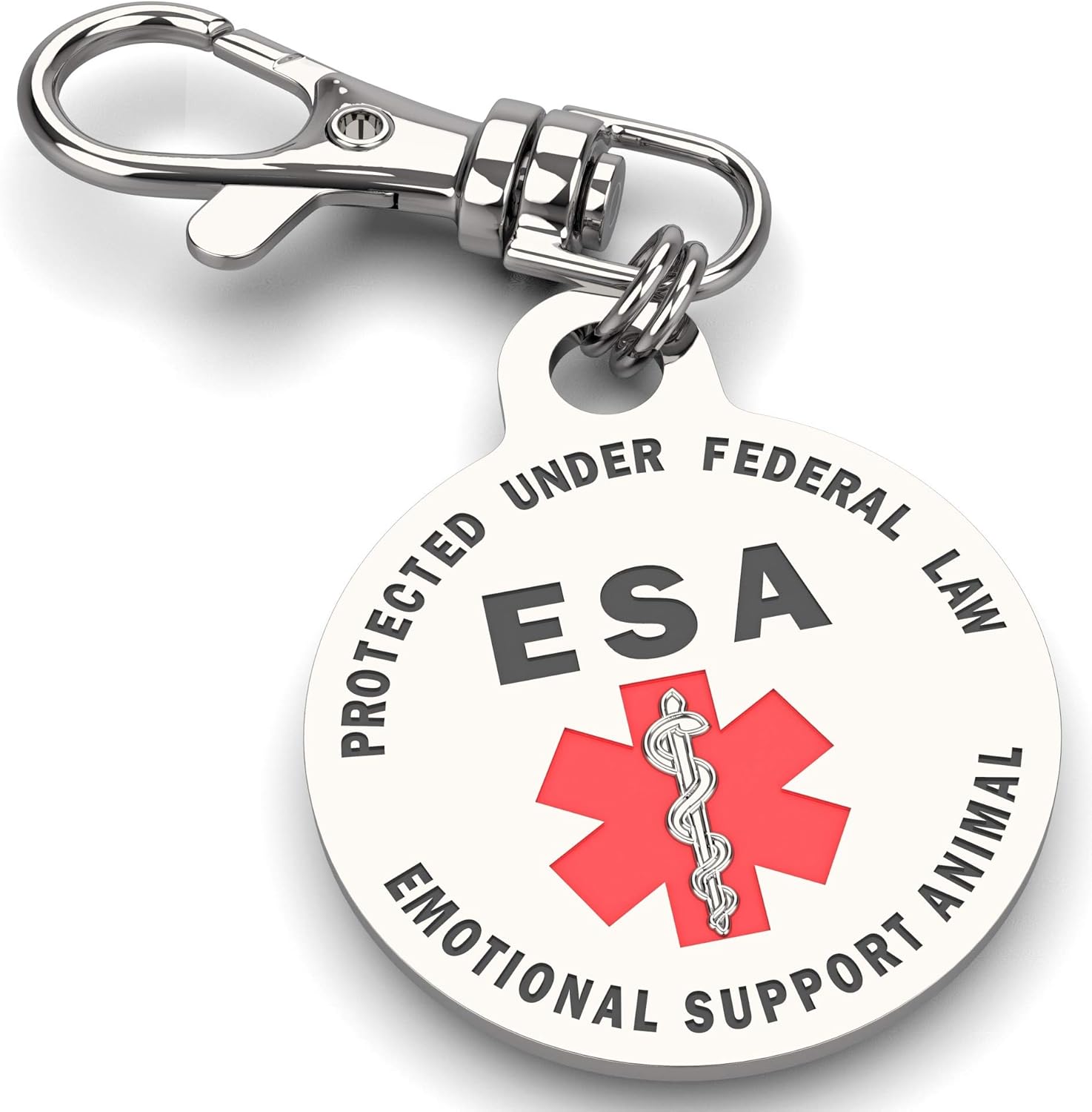 ESA tag Emotional support animal tag emotional support animals ID emotional support dog vest Service Dog animal ESA service dog patch tag collar tags for small dogs collars medical patches sevice esa