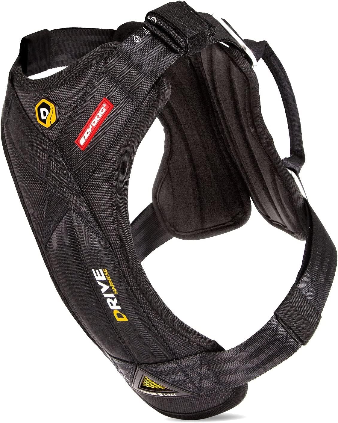 EzyDog Drive Dog Car Harness – Crash Tested and Certified (US-FMVSS 213) Dog Seat Belt Harness for Safe Travel, Adjustable with Padded Comfort (Large)