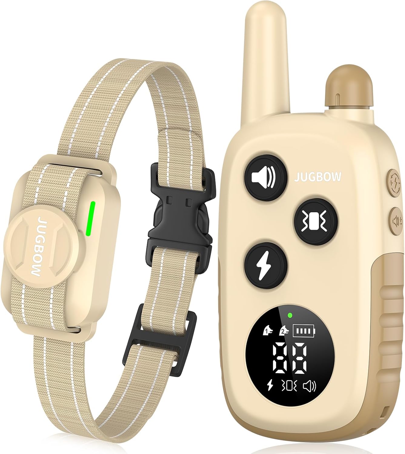 Jugbow Dog Training Collar – 4200FT Dog Shock Collar with Remote for Large Medium Small Dogs, Rechargeable Waterproof IPX8 E Collars with Beep (1-3) Vibration(1-3) Safe Static(0-99)