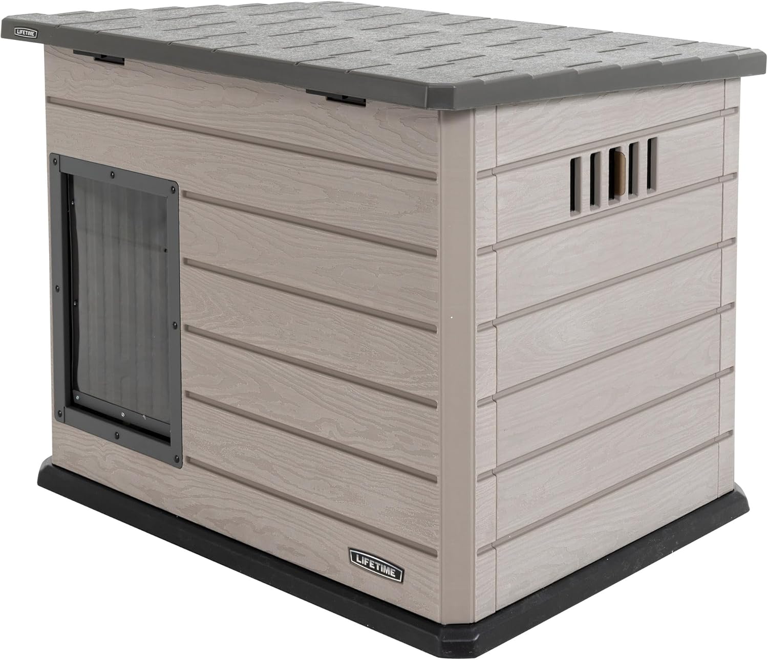 Lifetime Deluxe Dog House, Weather Protected with Adjustable Vents, Ideal Shelter for Medium to Large Dogs
