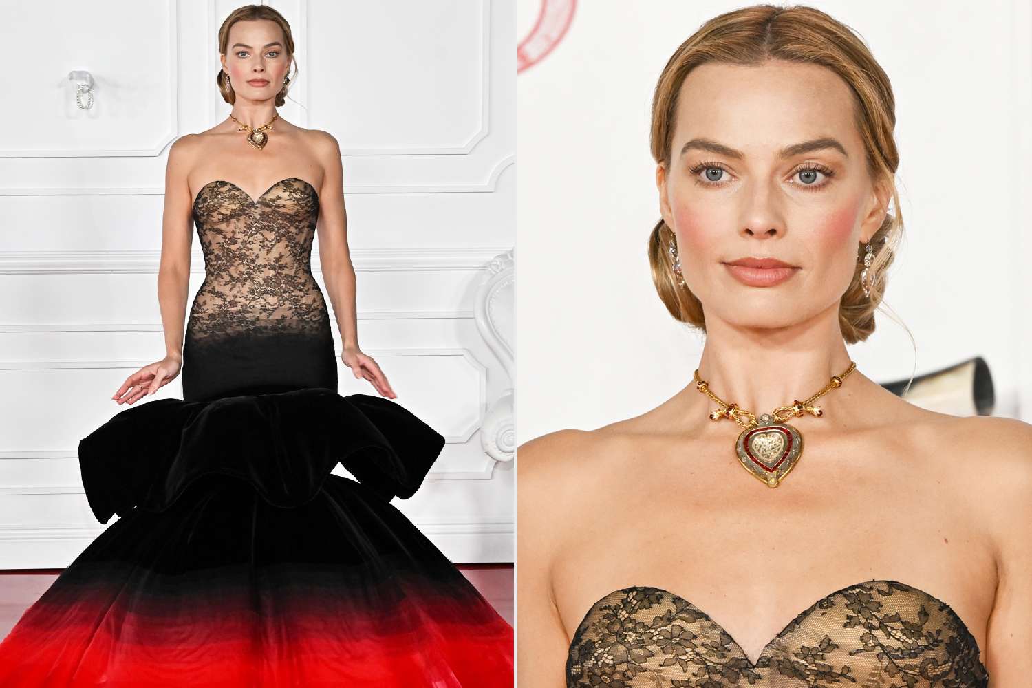 Margot Robbie Wears Necklace That Belonged to Elizabeth Taylor