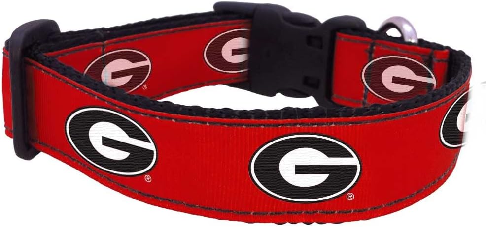 NCAA Georgia Bulldogs Dog Collar (Team Color, Medium)