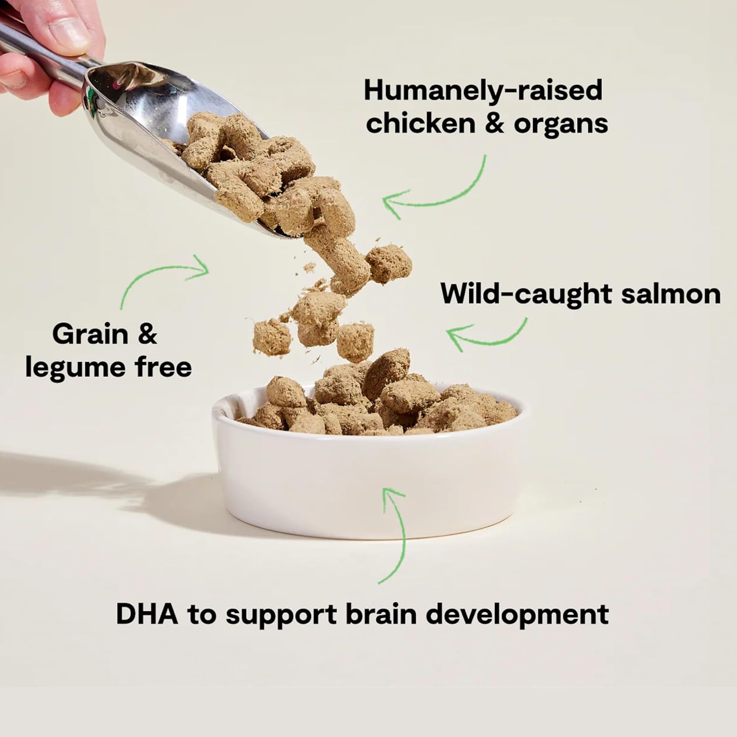 Open Farm, Freeze Dried Raw Puppy Food, Morsels with 95% Meat, Organs & Bone, Organic Produce & Superfoods, Complete Meal or Freeze Dried Dog Food Topper, Chicken & Salmon Puppy Recipe, 13.5oz Bag