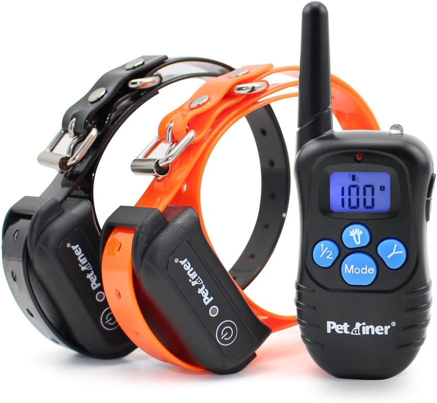 Petrainer Training Collar for Dogs – Waterproof Rechargeable Dog Training E-Collar with 3 Safe Correction Remote Training Modes, Static, Vibration, Beep for Dogs Small, Medium, Large