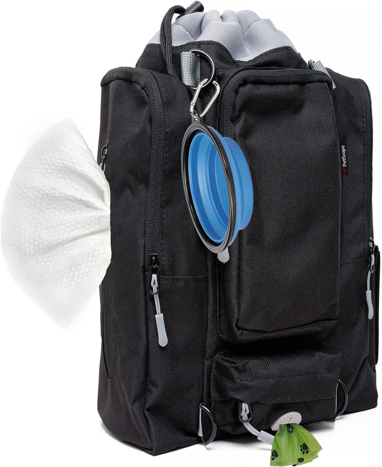 Ultimate Dog Travel Bag – Dog Bags for Traveling with Multi-Function Pockets for Dog Travel Accessories, Water Bottle Holder