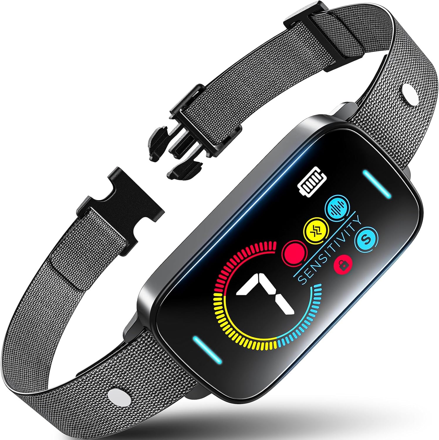 Upgrade Ultrasonic Bark Collar for Large Medium Small for Dogs Smart Automatic Bark Collar Rechargeable Anti Barking Training Collar with Waterproof Vibration and Beep 7 Sensitivity