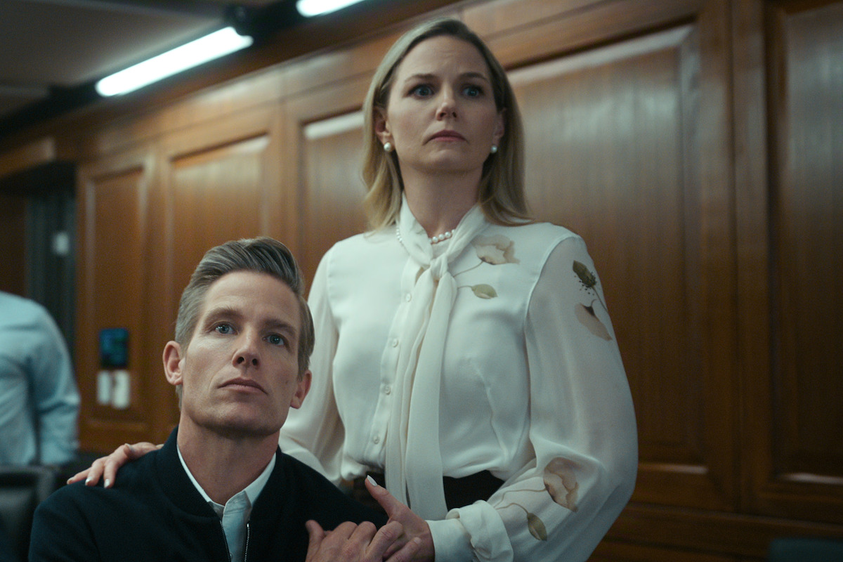 Ward Horton as Richard Hagan and Jennifer Morrison as Jenny Hagan in ‘The Night Agent’ Season 3