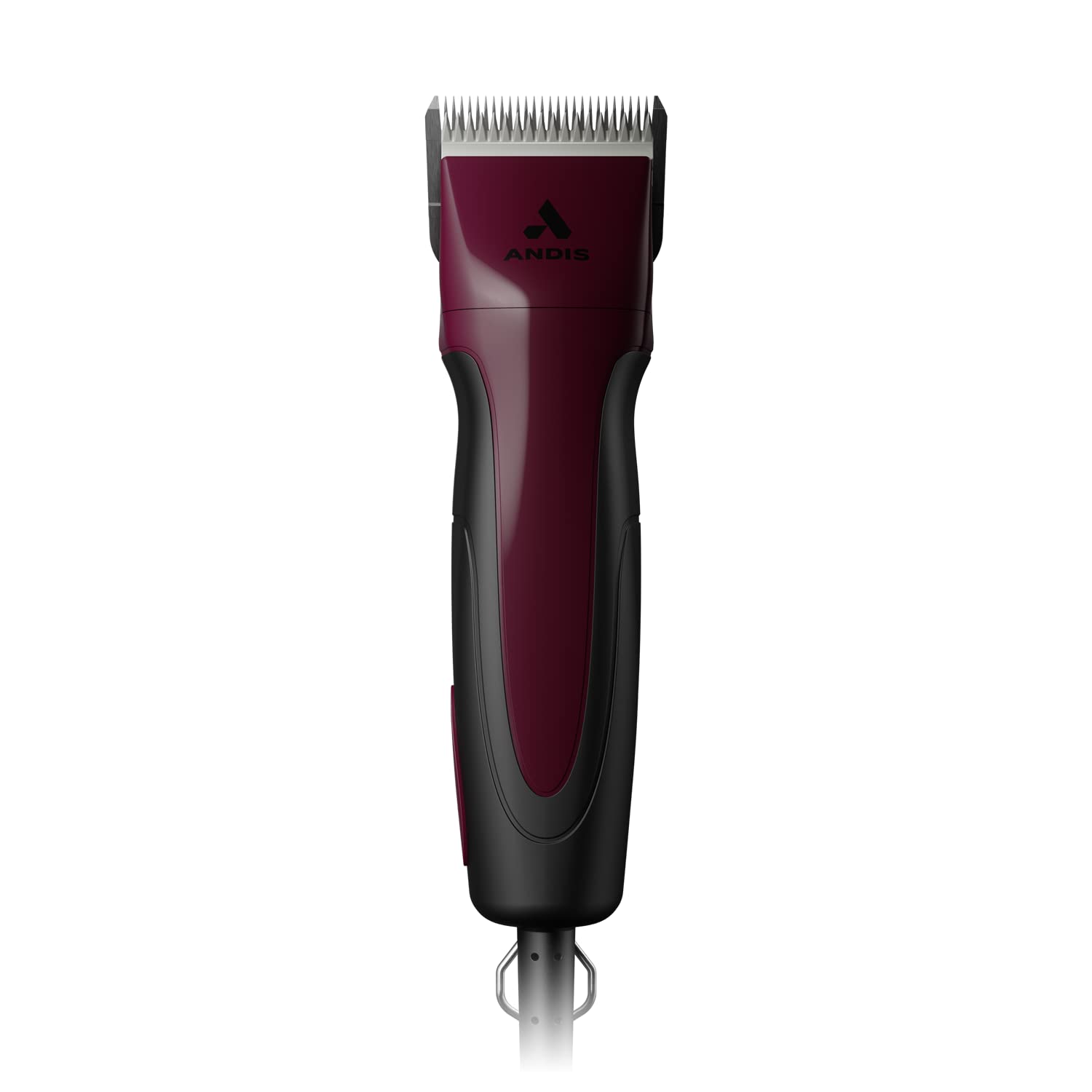 Andis 68530 Excel Professional 5-Speed Detachable Blade Clipper Kit – Animal/Dog Grooming, Rotary Motor, Soft-Grip Anti-Slip Housing, 14-Inch Cord, for All Coats & Breeds, SMC, Burgundy