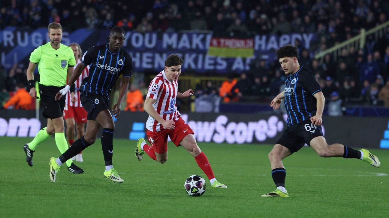 Cuándo juegan Atlético Madrid vs. Brujas por los playoffs de vuelta de la UEFA Champions League 2025-2026: equipo, fecha, hora y TV en vivo