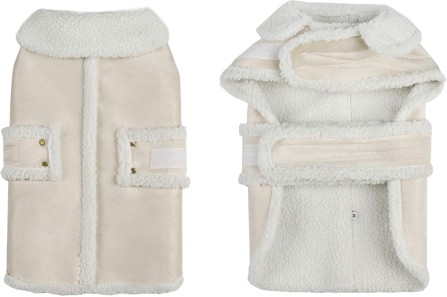 Dog Winter Jacket, Warm Windproof Dog Sweaters for Small Dogs, Thick Apparelf Fleece Coat for Medium Large Dogs (Large)