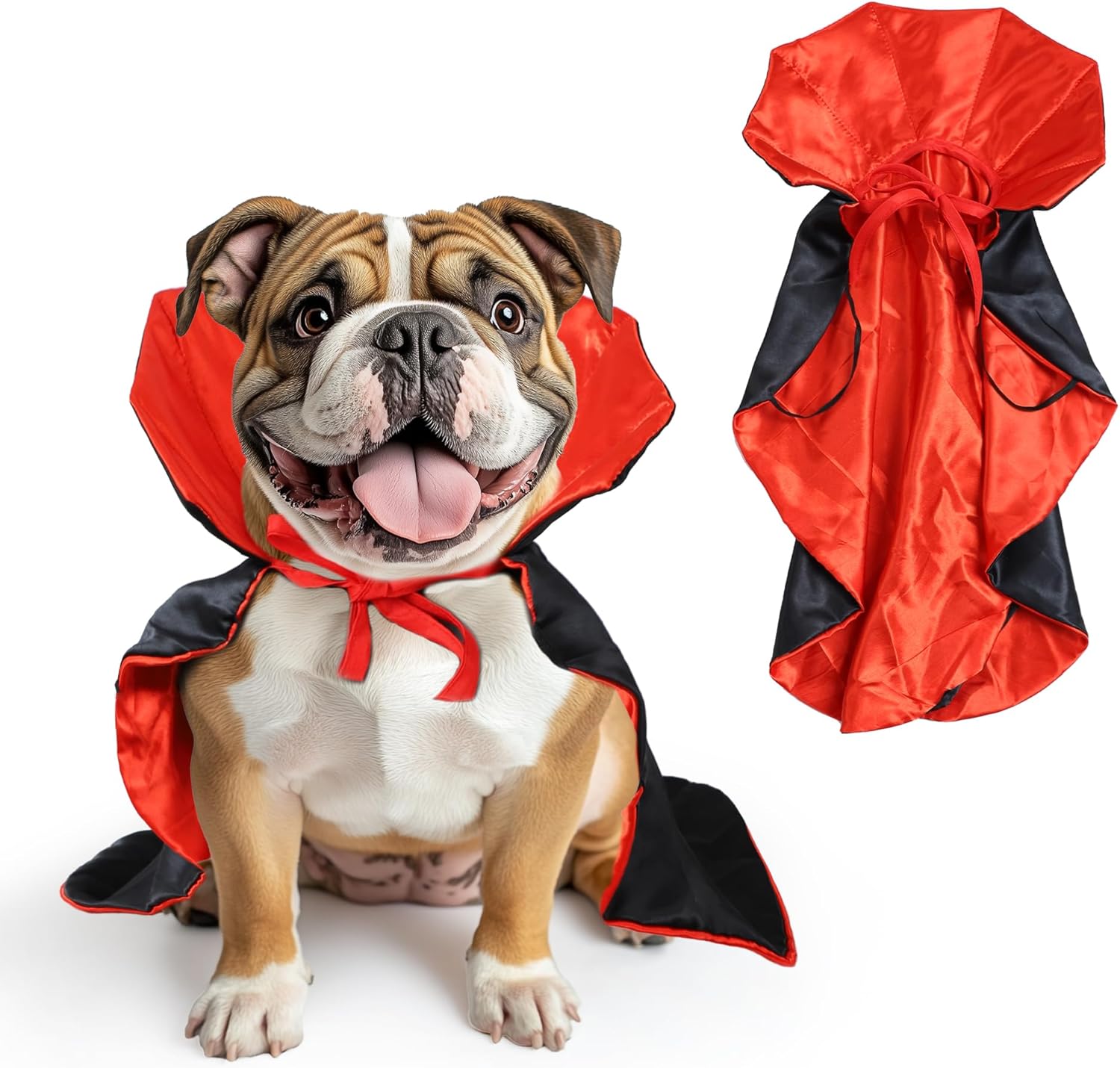 Dogs Halloween Costumes, Dog Vampire Cloak, Halloween Costumes for Small Medium Large Dogs Pets (Medium)