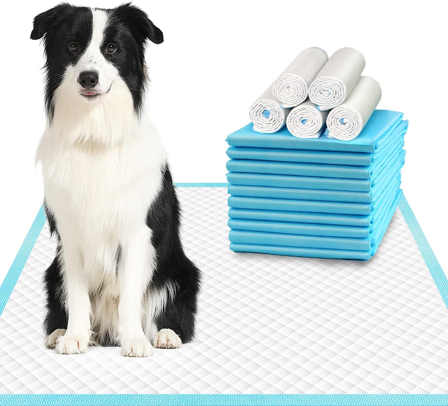 Extra Large Dog Pads 28″x34″, 30 Count Thicker Puppy Pads XL, Super Absorbent Pee Pads for Dogs, Disposable Incontience Underpads for Doggies, Cats, Rabbits, Pups, Leak-Proof Pet Potty Mats