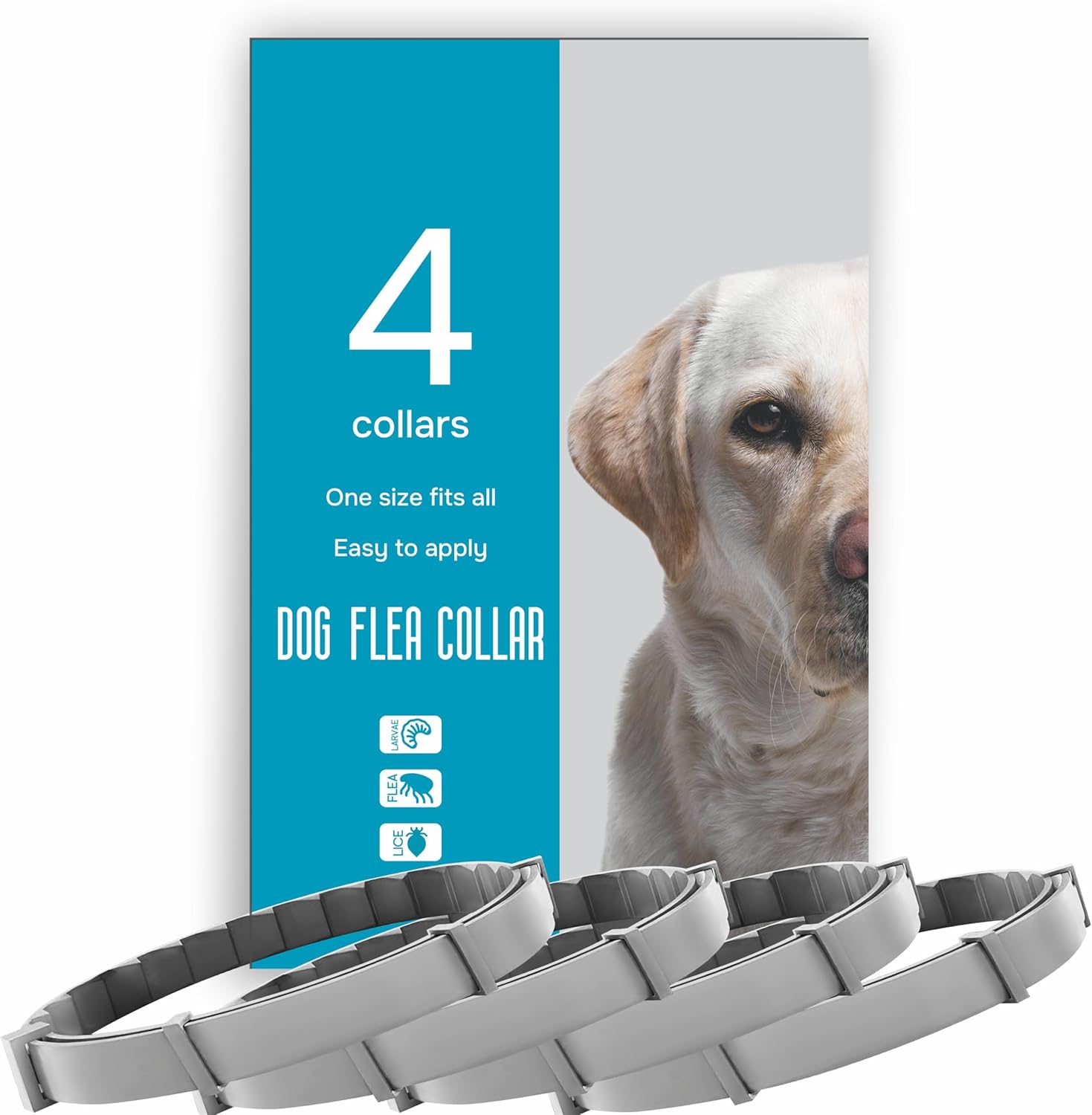 Flea and Tick Prevention for Dogs – Flea Collar – 4 Count