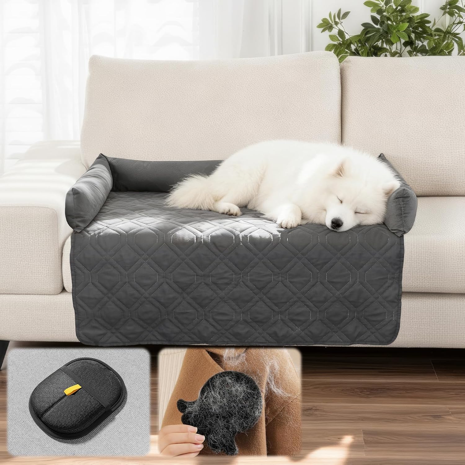 Hair-Resistant Dog Couch Bed Covers Removable Pet Sofa Bed Machine Washable Scratch-Resistant Waterproof Non-Slip Easy-Clean Dog Couch Cover – All Seasons Universal