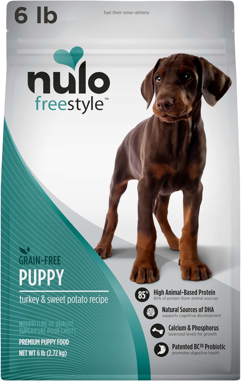 Nulo Freestyle Turkey & Sweet Potato Puppy Food, 6 Pound Bag