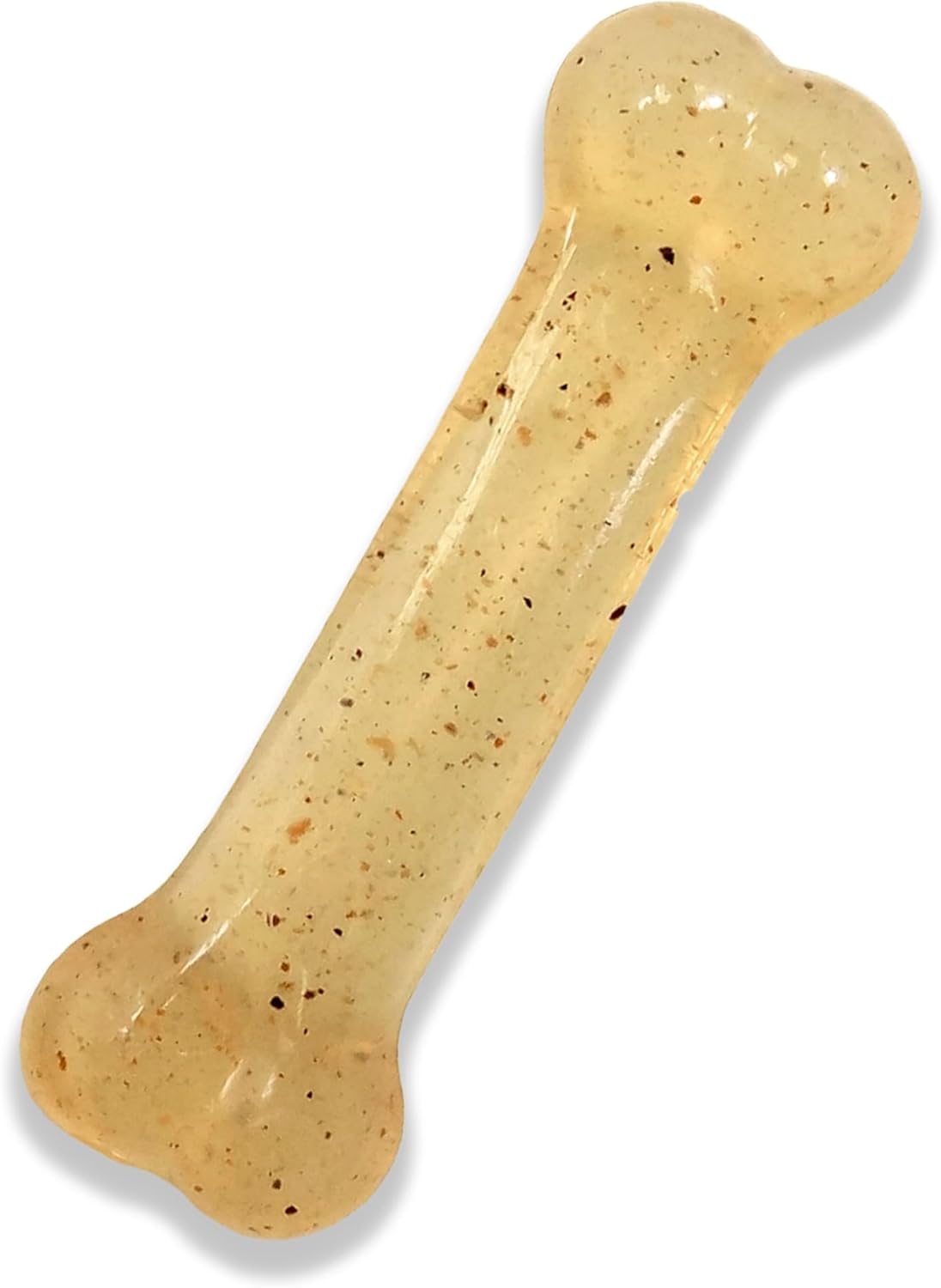 Nylabone Original Bone Flexi Chew Toy for Dogs, Flexible Dog Toys for Moderate Chewers, Chicken Flavor, Small, 1 Count