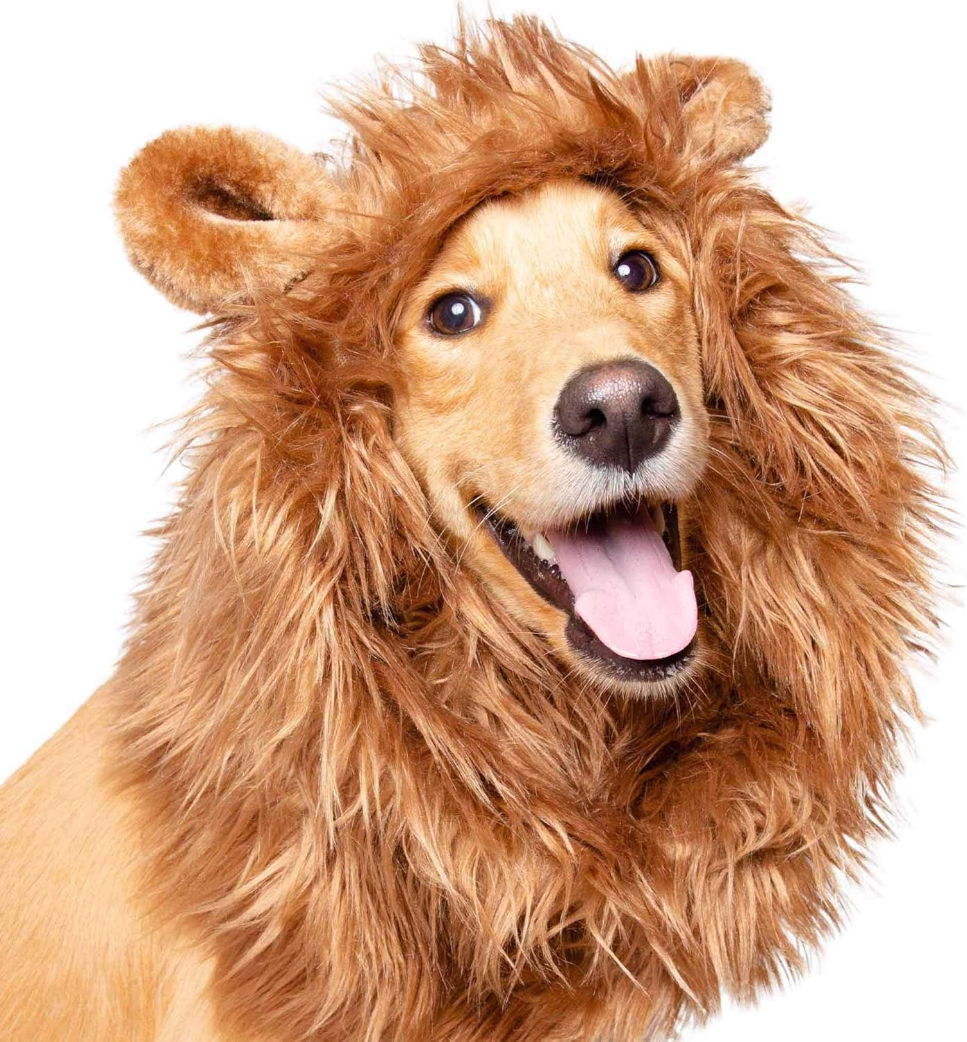 Pet Krewe Lion Mane for Dog -Fits Neck Size 13″ – 32″-Lion Mane Dog Costume by Pet Krewe