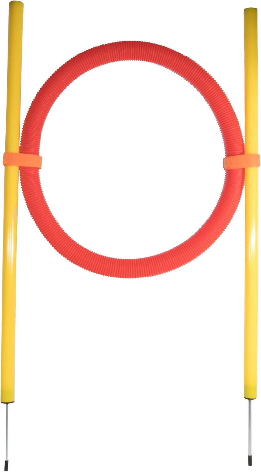 Pet Life ® ‘Hoop Hopper’ Collapsible Travel Dog Agility Trainer or Pet Fitness Performance Exercise Training Kit