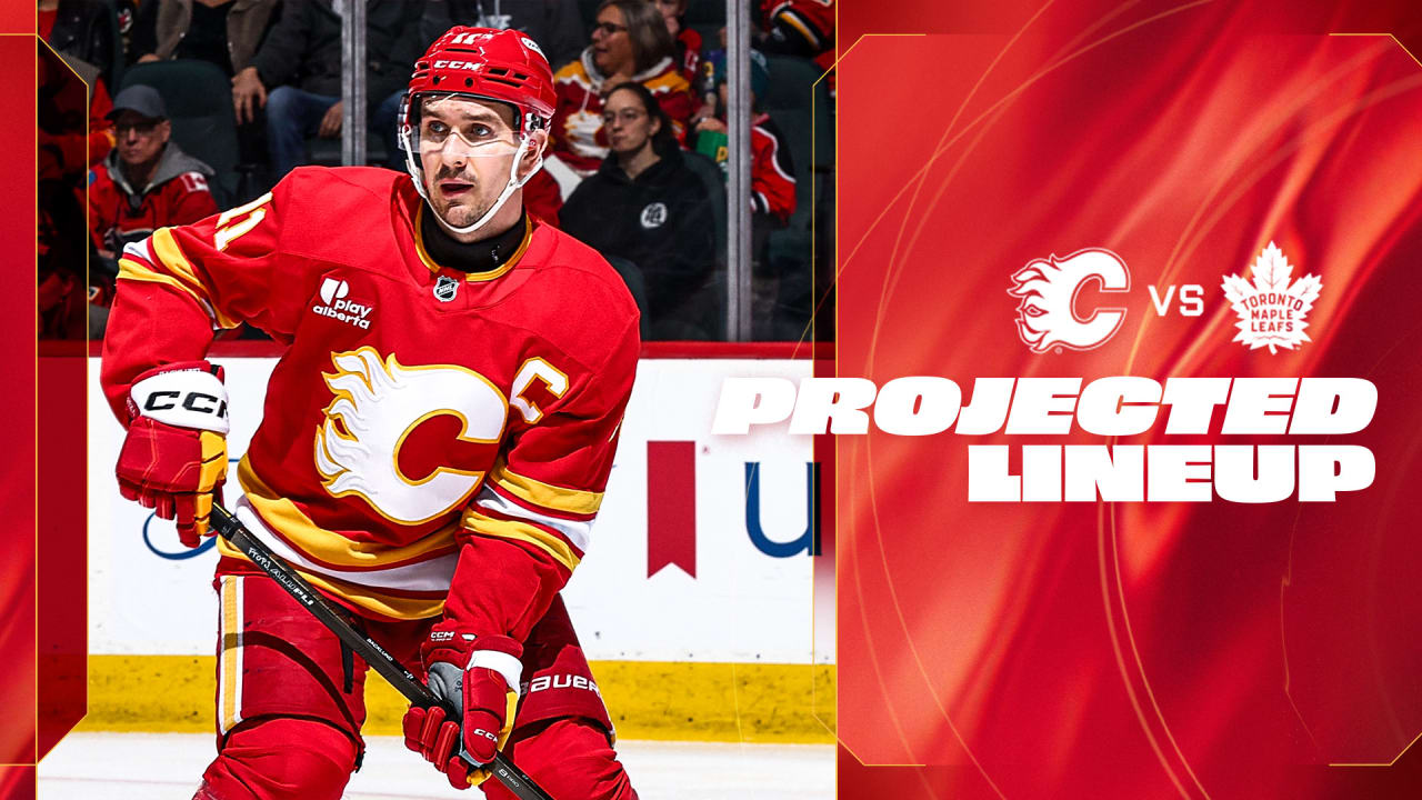 Projected Lineup – Flames vs. Leafs