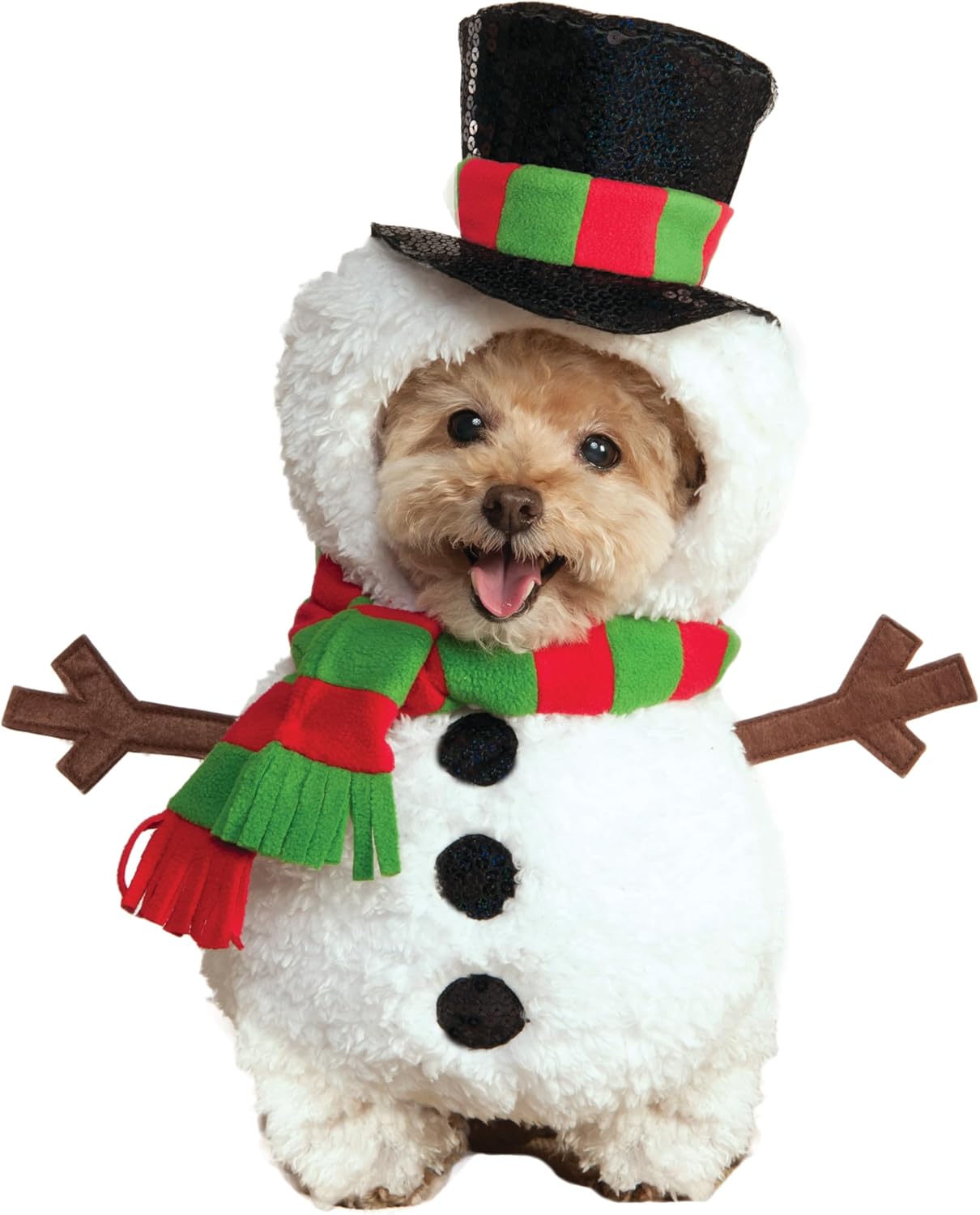 Rubies Walking Snowman Pet Costume for Dogs or Cats, Medium