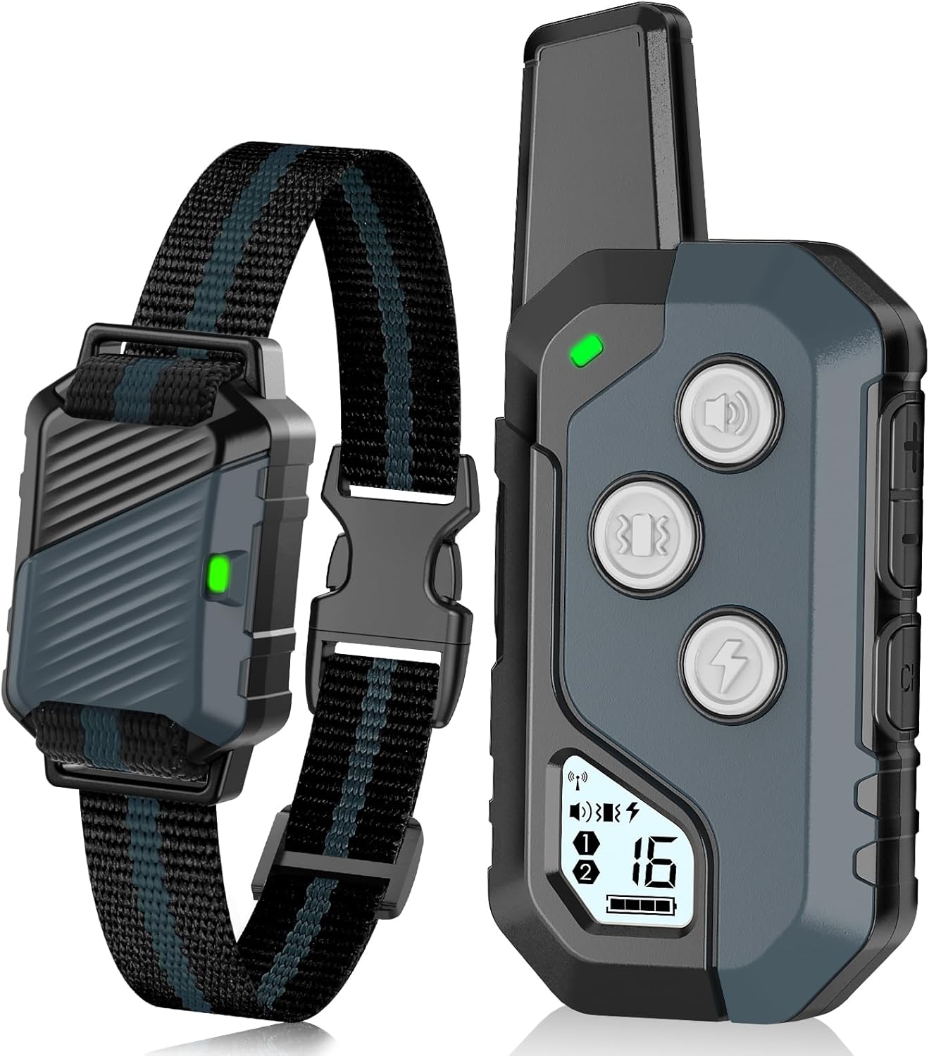 Shock Collar for Dogs, IP67 Waterproof Dog Training Collar with Remote, 3 Training Modes (Beep, Vibration, Static), Rechargeable E Collar for Large and Medium Breeds