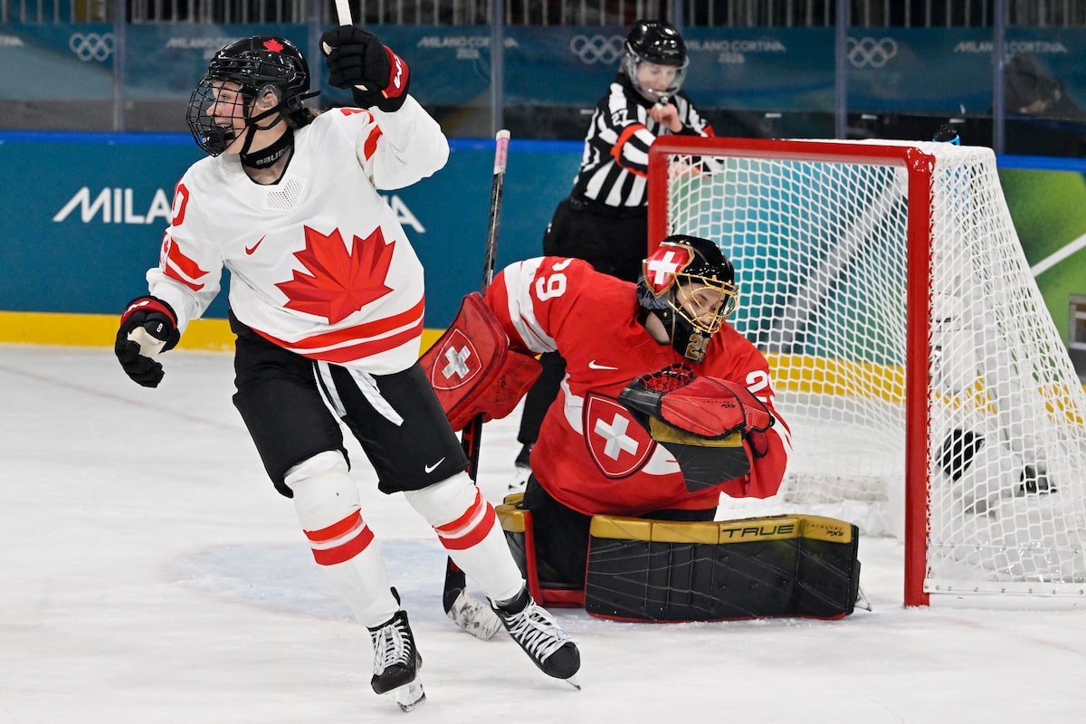 Something funny happened when Canada played Switzerland: it was an actual competition