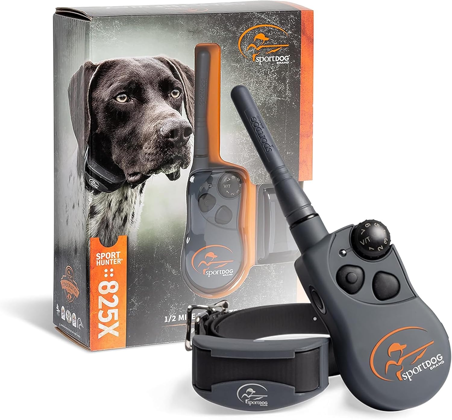 SportDOG SportHunter 825X – Remote Training Collar – Half-Mile Range Trainer – Waterproof Dog E-Collar – Quick-Charge Battery – Static, Vibration, & Tone Modes