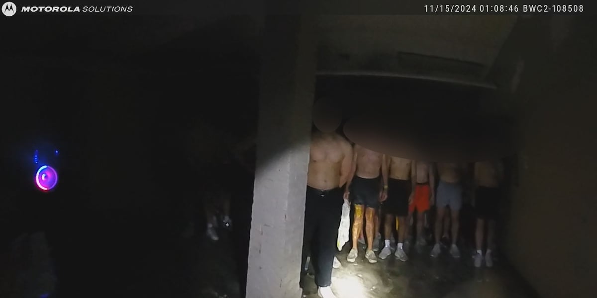 Viral body cam footage shows shirtless, alcohol-covered pledges