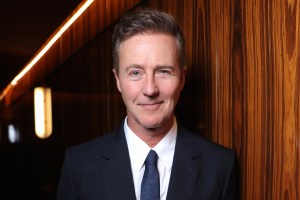 MILAN, ITALY - SEPTEMBER 23: Edward Norton attends the Gucci Spring Summer 2026 event during the Milan Fashion Week at Palazzo Mezzanotte on September 23, 2025 in Milan, Italy. (Photo by Victor Boyko/Getty Images for Gucci)