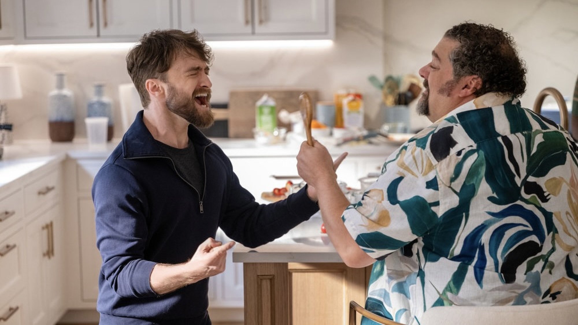 Daniel Radcliffe and Bobby Moynihan in