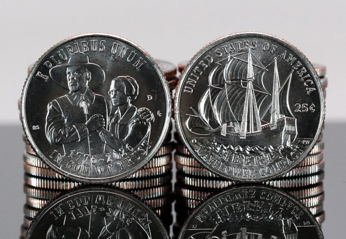 2026 Semiquincentennial Mayflower Compact quarter marking America's 250th anniversary