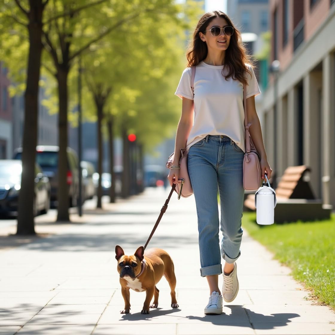 Collapsible Portable Dog Water Bottle & Bowl – Leak-Proof Pet Water Bottle for Dogs, Travel & Walking Accessory
