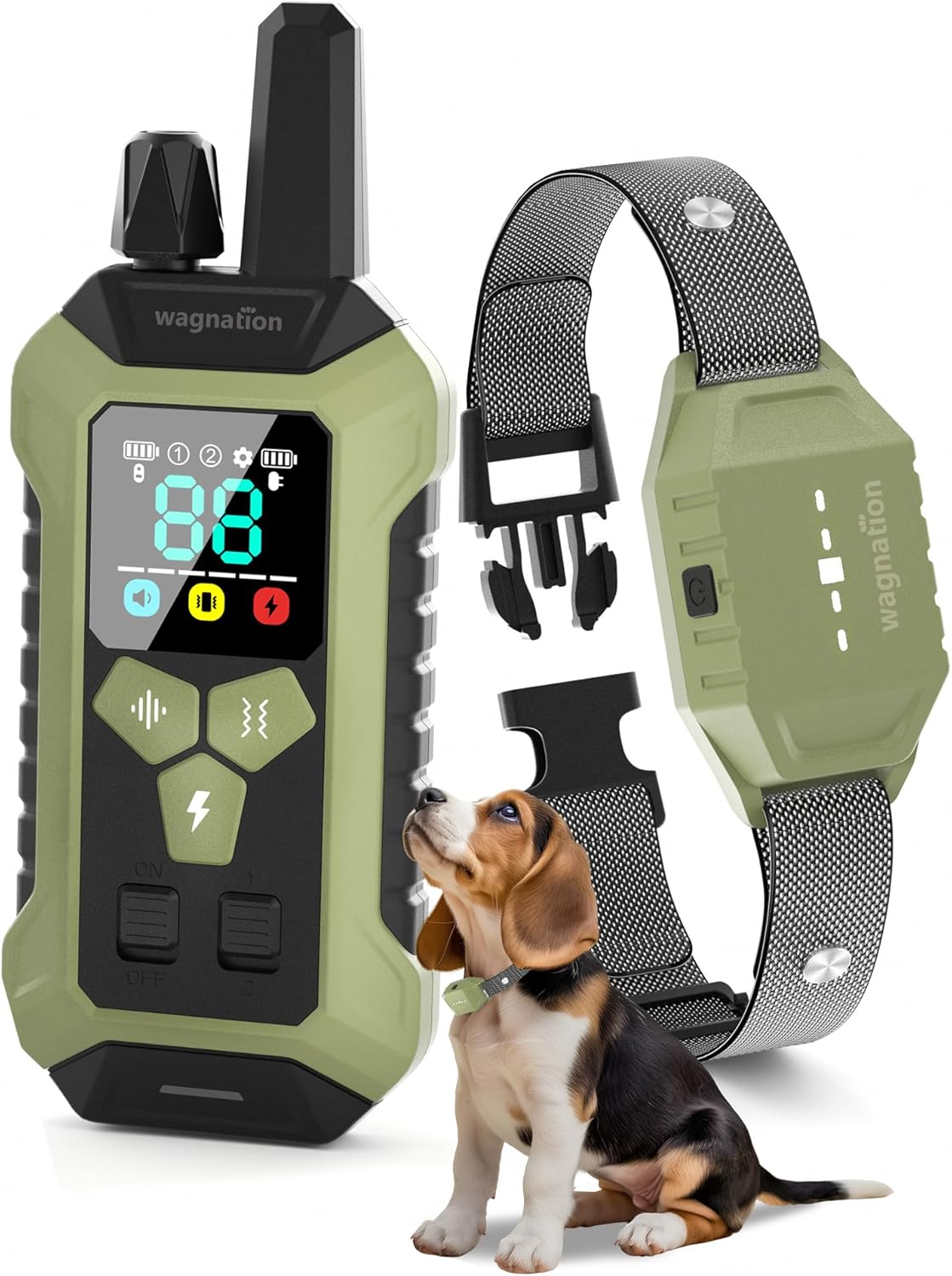 Dog Shock Collar with Remote Control, 4000FT Dog Training Collar with Beep(1-9) & Vibration(1-9) & Safe Shock(1-99), IPX7 Waterproof & Rechargeable Shock Collar for Dogs All Breeds 10-120lbs