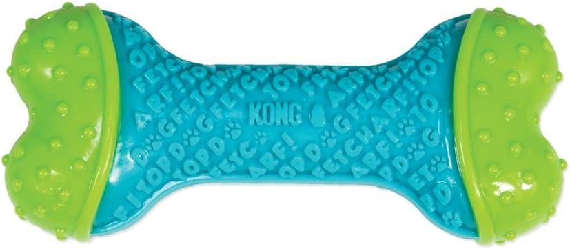 KONG CoreStrength Bone – Dog Dental Chew Toy – Durable, Multi-Layered Dog Toy for Enrichment Play & Dental Care – with Textured Body for Teeth Cleaning – for Medium/Large Dogs