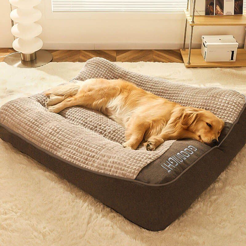 Orthopedic Large Dog Bed XL–XXXL, Waterproof Sofa Dog Bed with Bolsters, Removable Washable Cushion, Anti-Scratch Support for Large Sized Dogs XXXLarge
