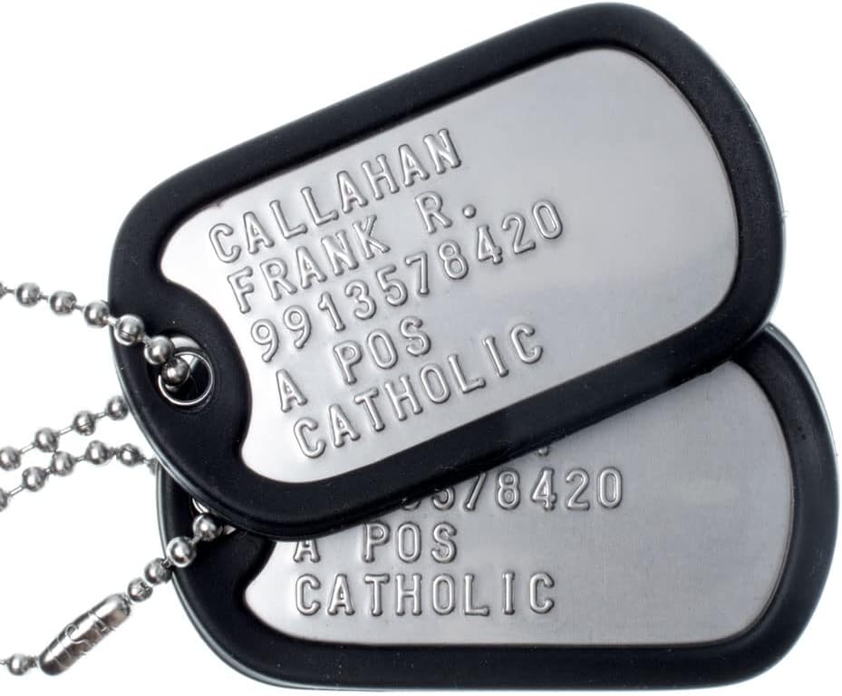 Personalized US Army Dog Tags – Regulation Replacement Military ID Tags for Veterans and Active Duty Soldiers