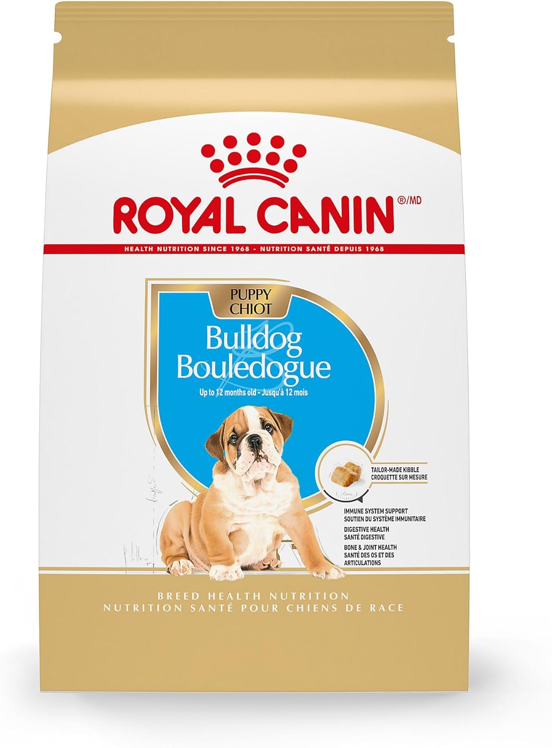 Royal Canin Breed Health Nutrition Bulldog Puppy Dry Dog Food, 6 lb Bag