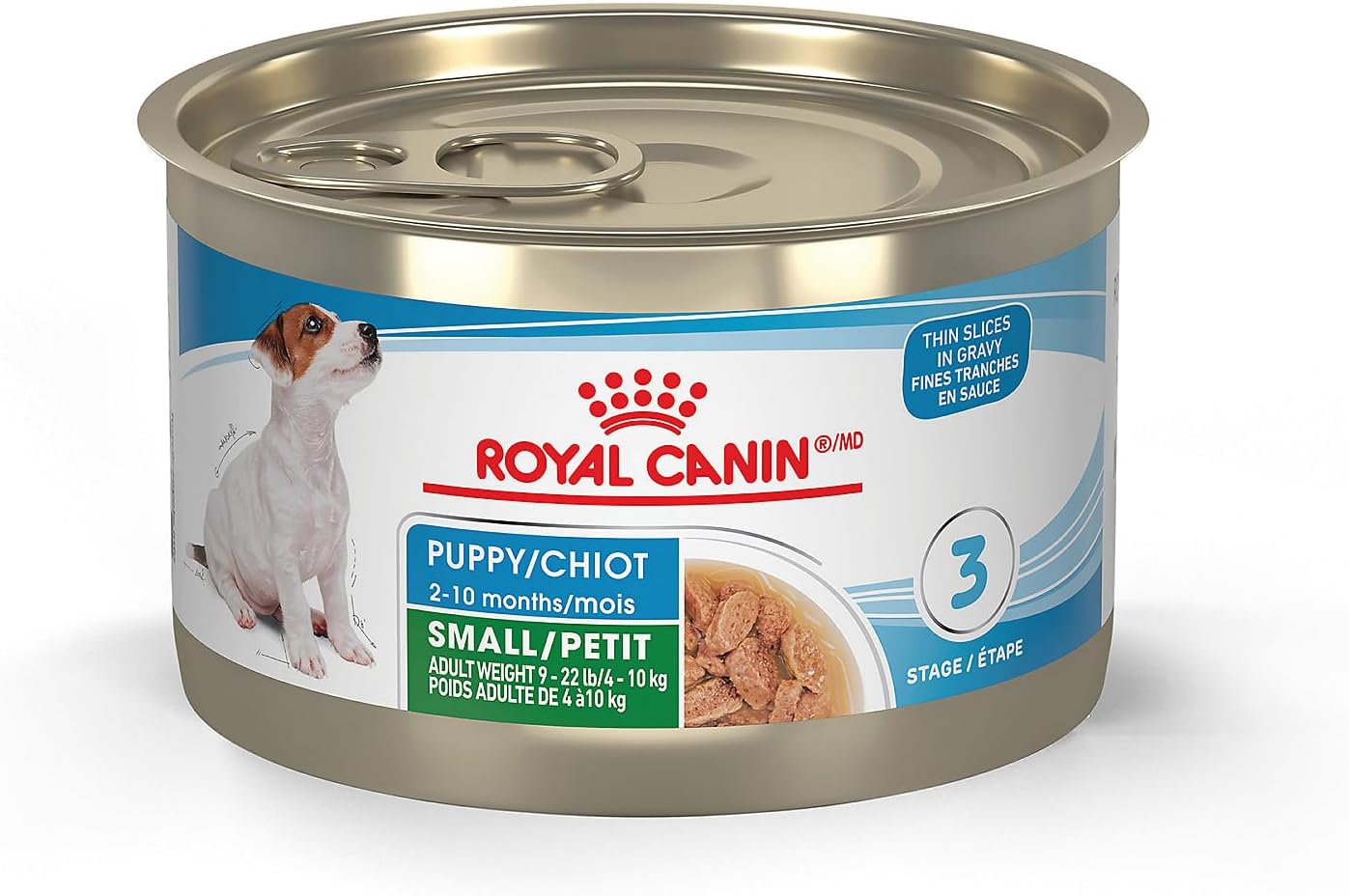 Royal Canin Size Health Nutrition Small Puppy Thin Slices in Gravy Dog Food, 5.1 oz (Pack of 24)