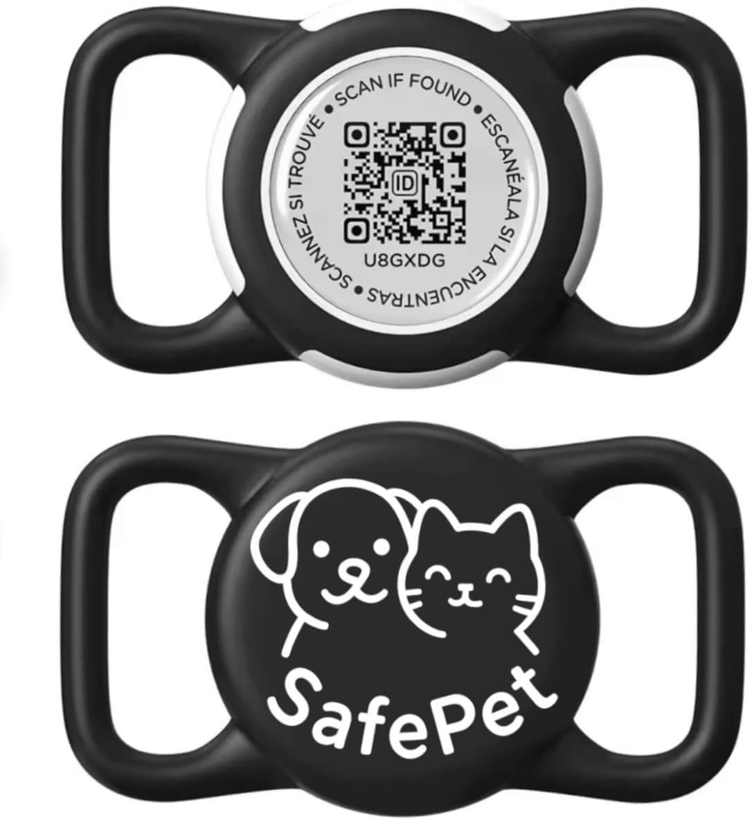 SafePet Smart QR Pet ID Tag – Waterproof Tracker-Free Digital Pet Tag for Dogs & Cats – Instant Scan to Access Owner Info – Durable, Lightweight & Secure Collar