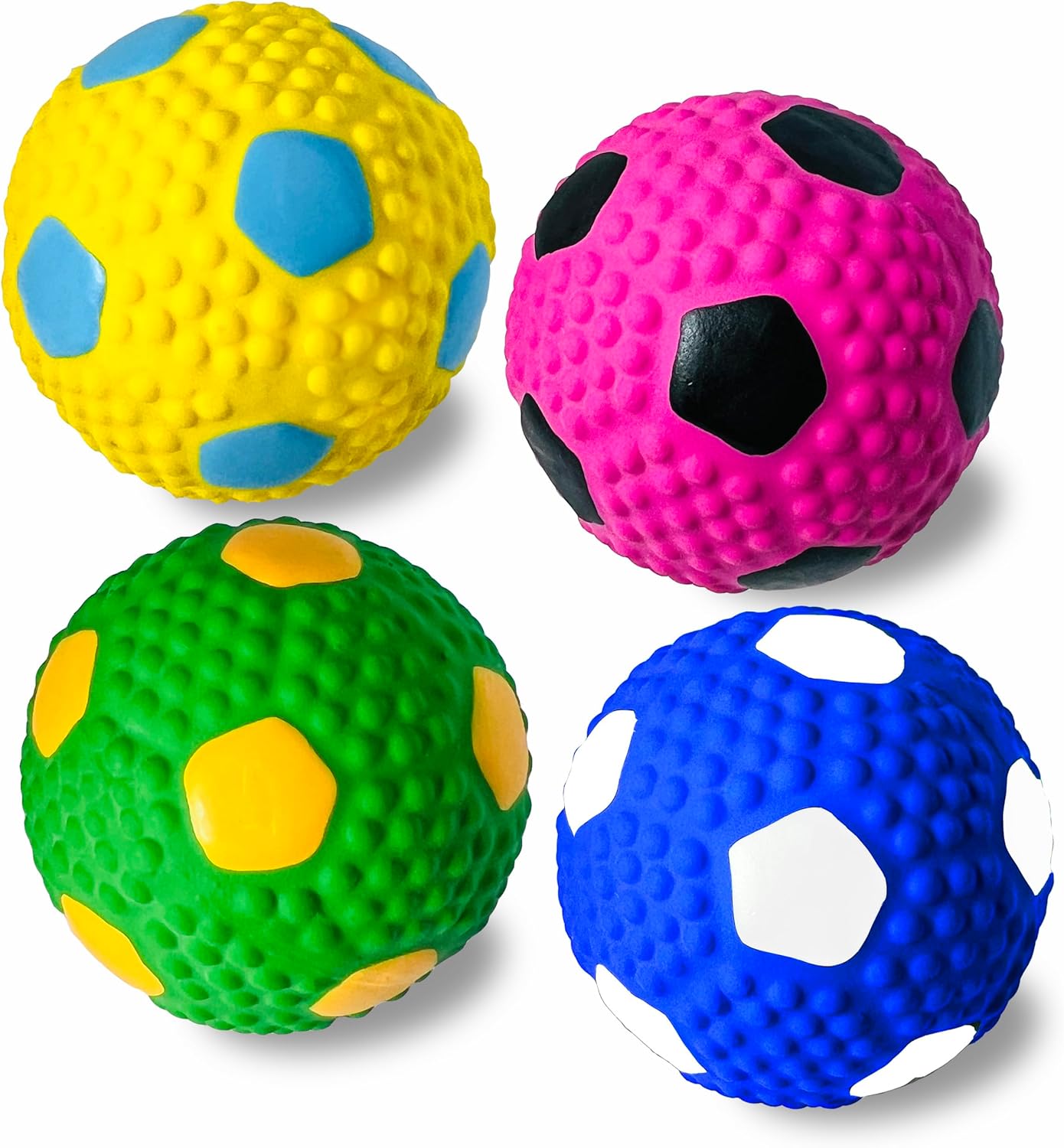 Squeaky Dog Toys for Small Dogs, 2.0 Inch Latex Squeak Dog Balls – Soft Bouncy Fetch & Chew Toys for Mini and Small Breeds Like Chihuahua, Yorkie, Poodle, Corgi