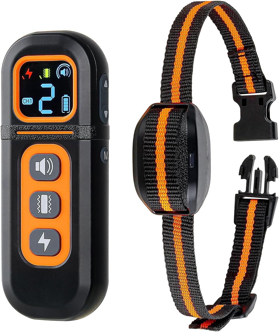 Strg Dog Shock Collar Dog Training Collar with Remote for Small Dogs 5-15lbs & Medium Large Dogs/Puppies, IPX7 Waterproof Rechargeable e Collar with Beep, Vibration, Shock Modes