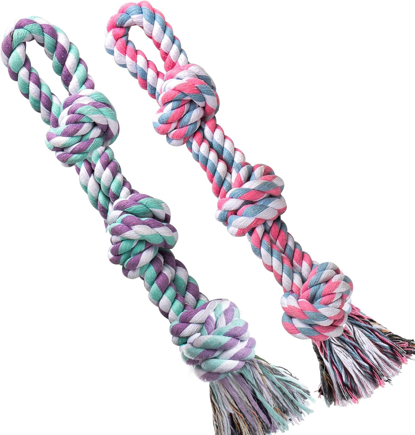 UPSKY Nearly Indestructible Dog Rope Toys for Medium to Large Breeds – Dental Cleaning, Aggressive Chewer, Tug & Teething Toy