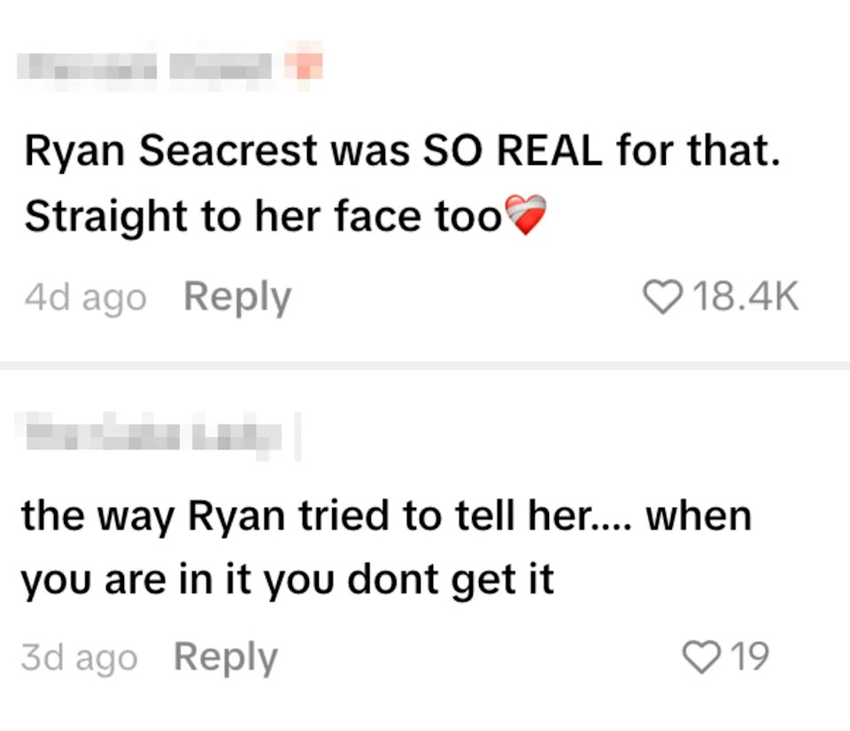 Comments praising Ryan Seacrest